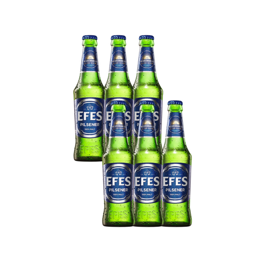 02-EFES PILSENER エフェス ピルスナー (瓶) 330ml x 6本 (税込)