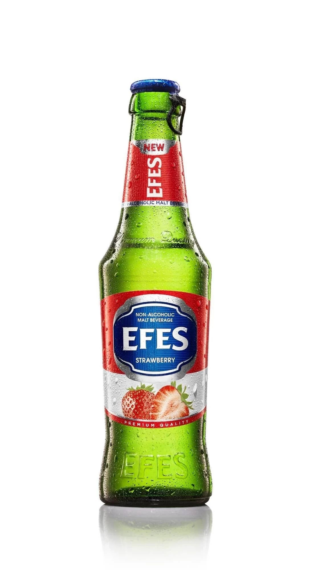 05-エフェス ノンアルコール ビール ストロベリー 330ml (瓶）ケース 24入　EFES Alkolsuz Cilek　3月下旬販売開始予定